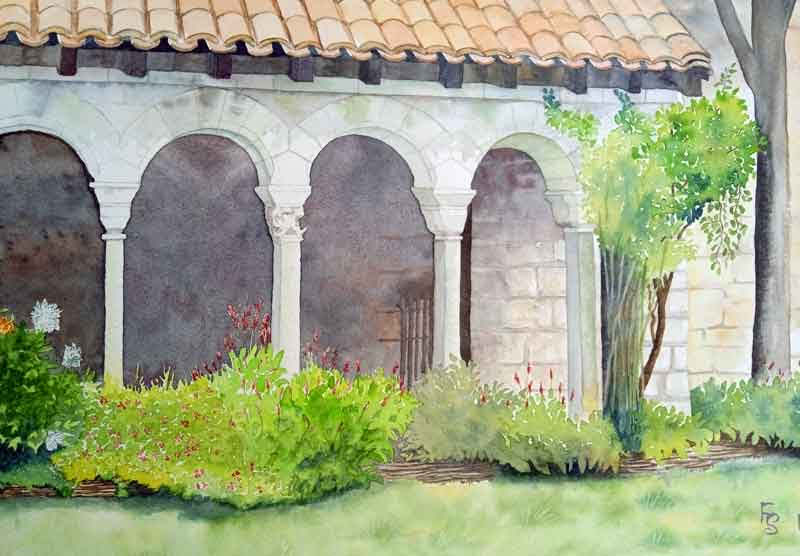 Watercolor by Franoise Serin