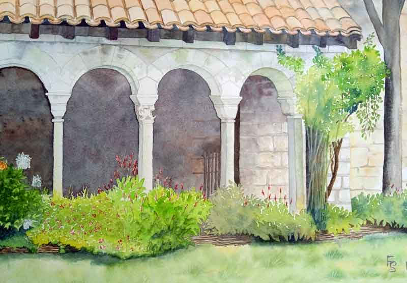 Watercolor by Françoise Serin