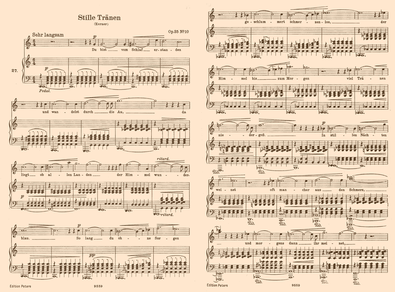Stille Trnen Op. 35 n10 (Kerner / Schumann)
